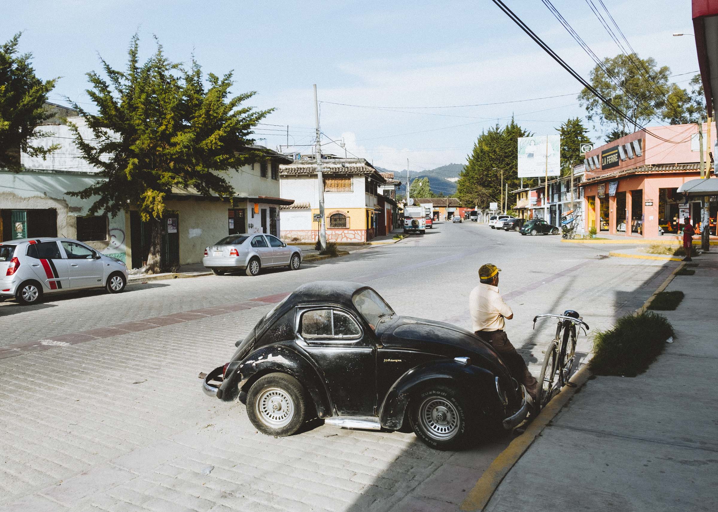 A custom bug-sized VW beetle in San Cristobal