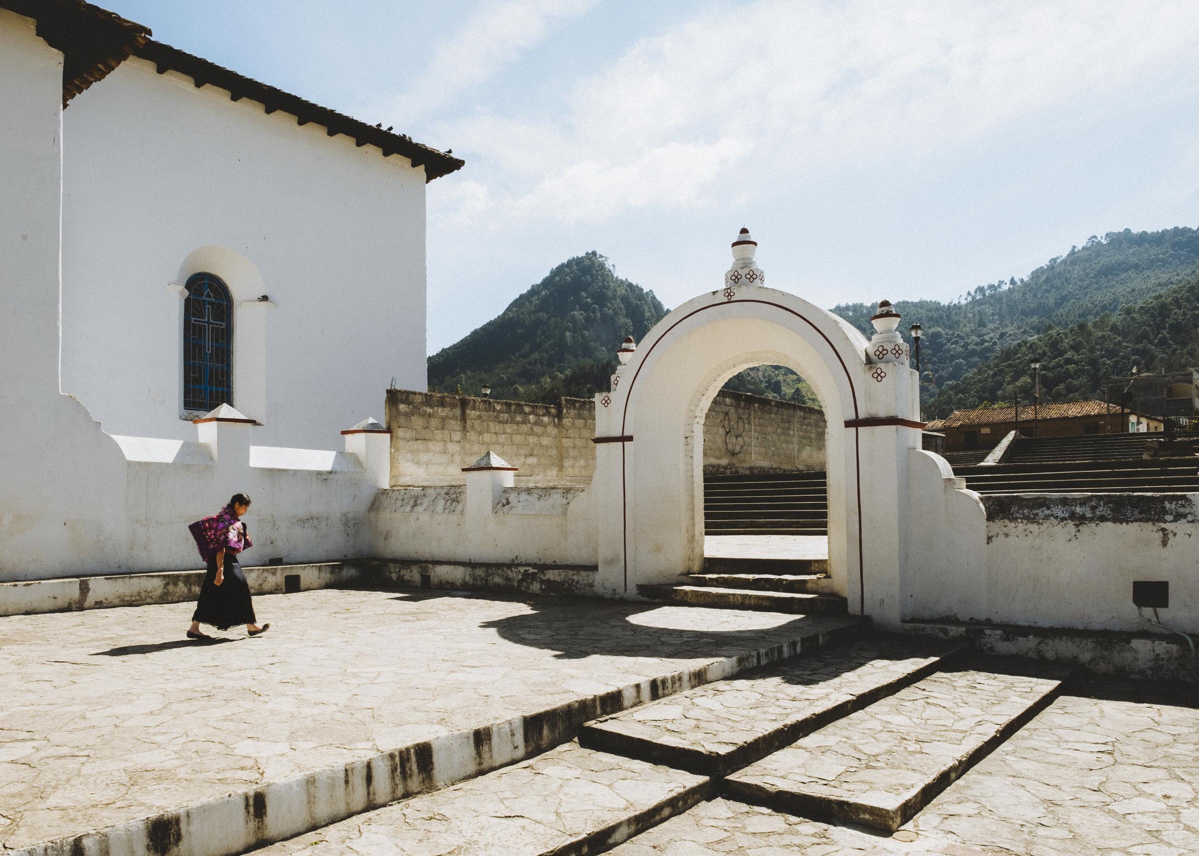 In the tiny town of Chamula, Chiapas