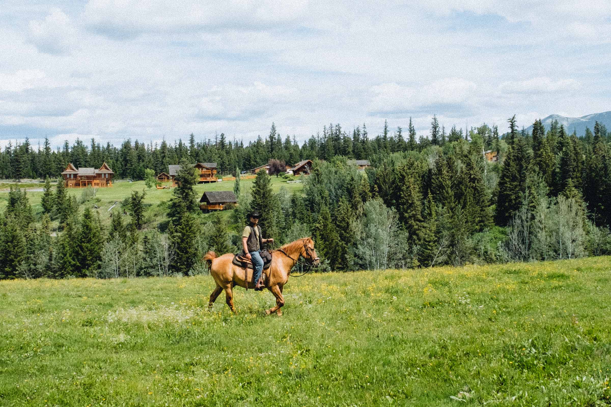 Out and about on a horseback ride in the Cariboo