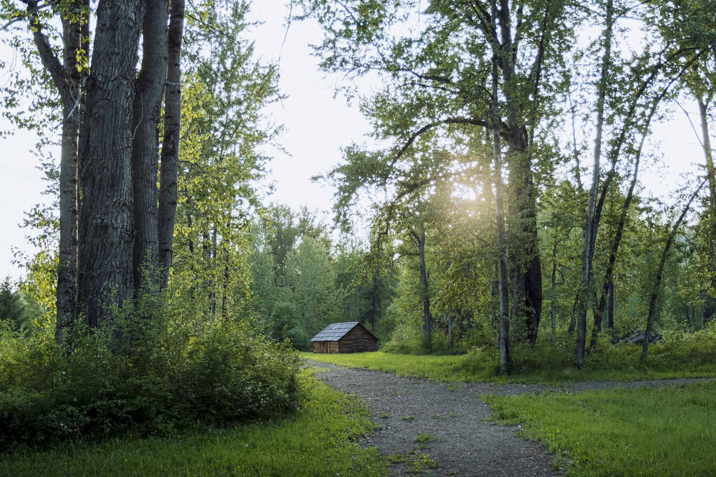 Evening at the Quesnel Forks Historic Site