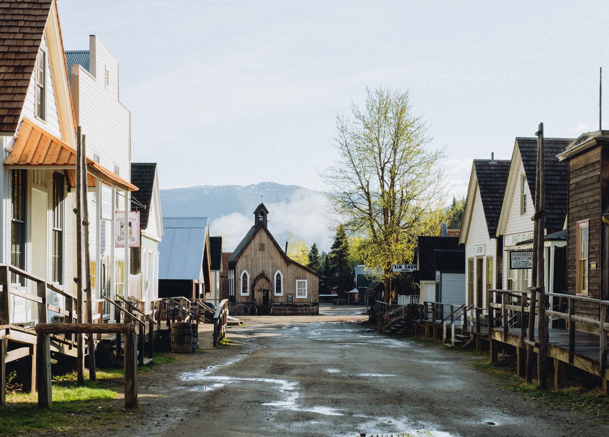 Strolling the muddy streets of old Barkerville