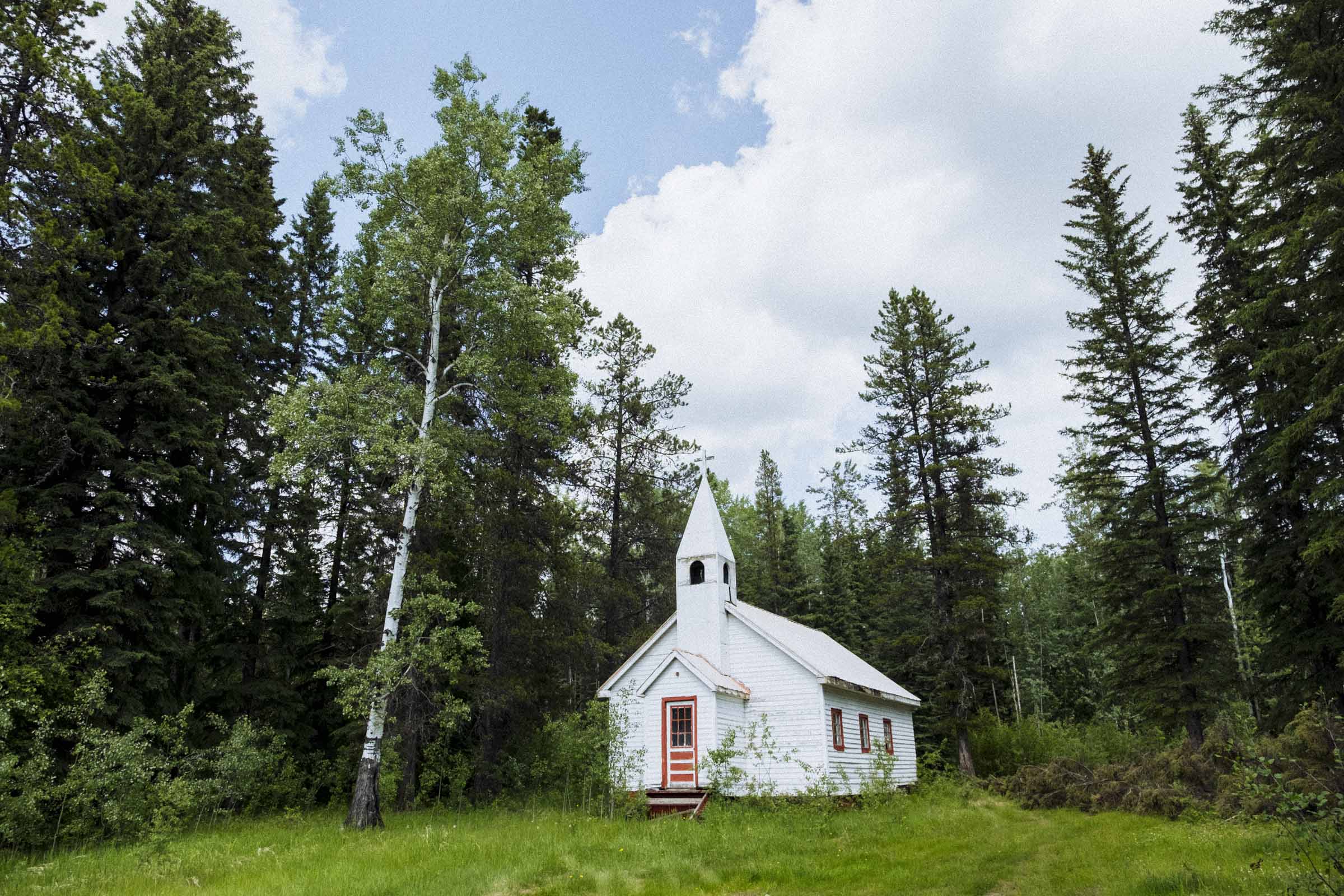 Old church in the forest