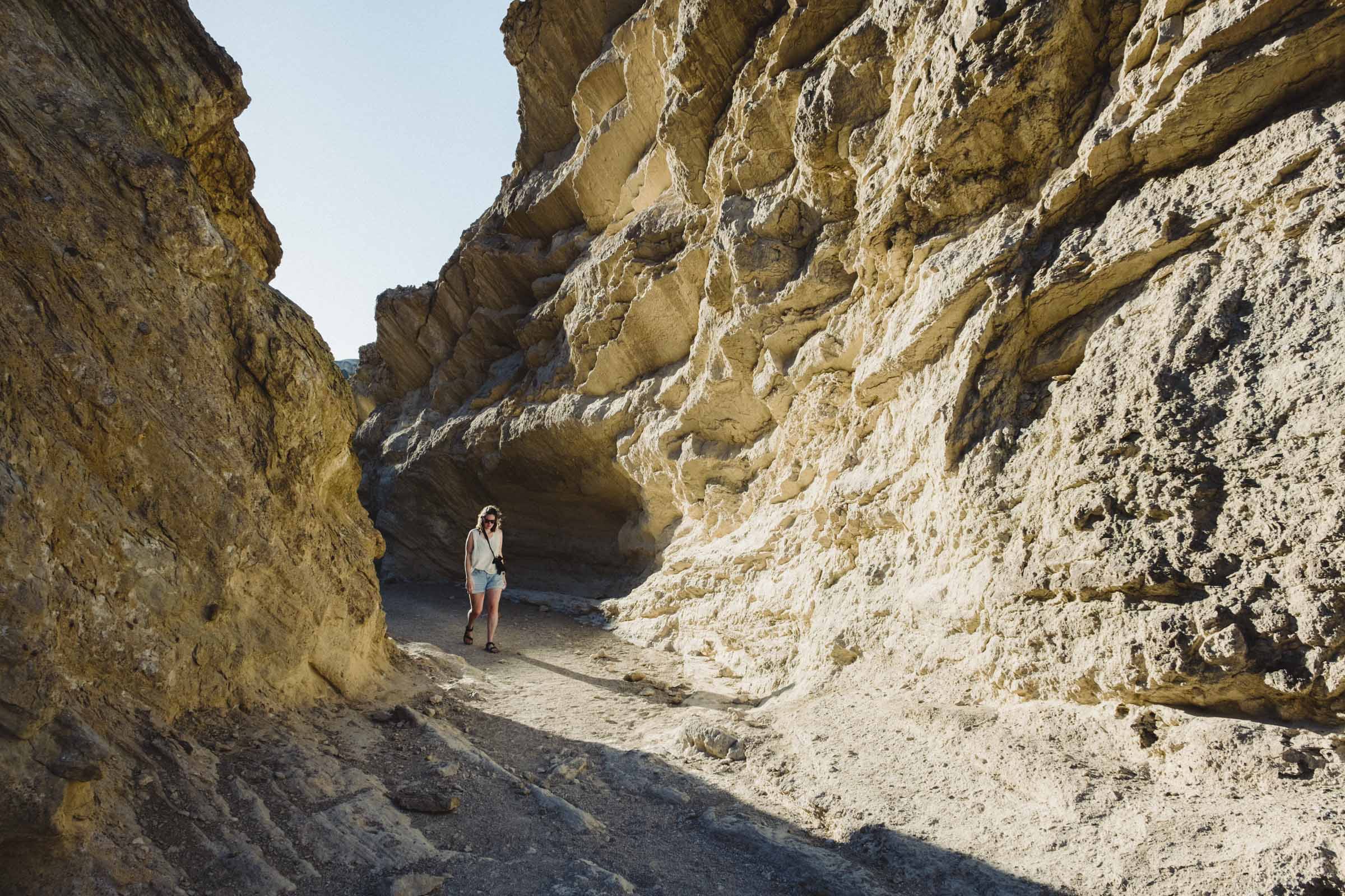 Exploring the Golden Canyon in Death Valley