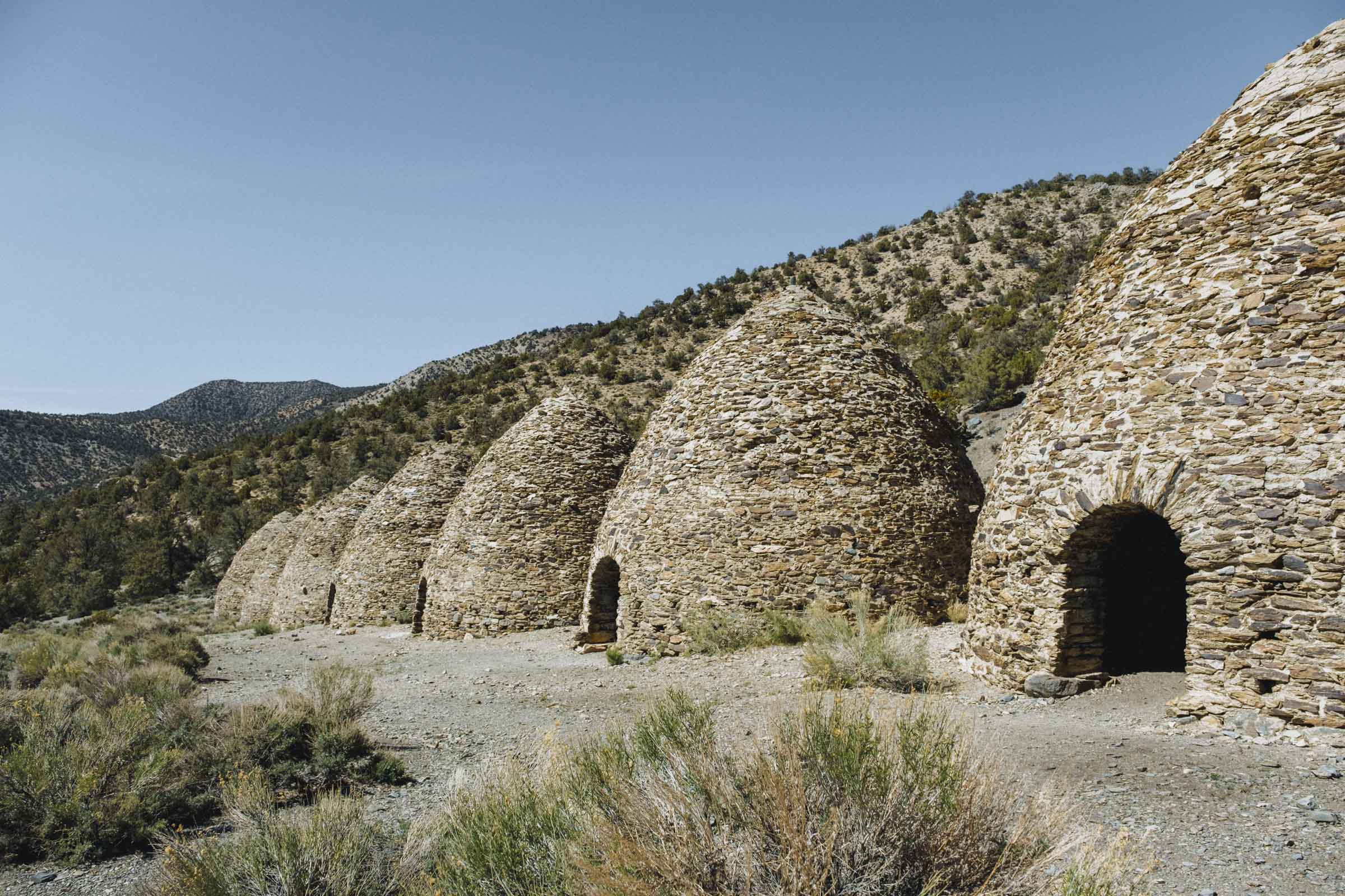 The charcoal kilns in the Panamint Mountains above Death Valley