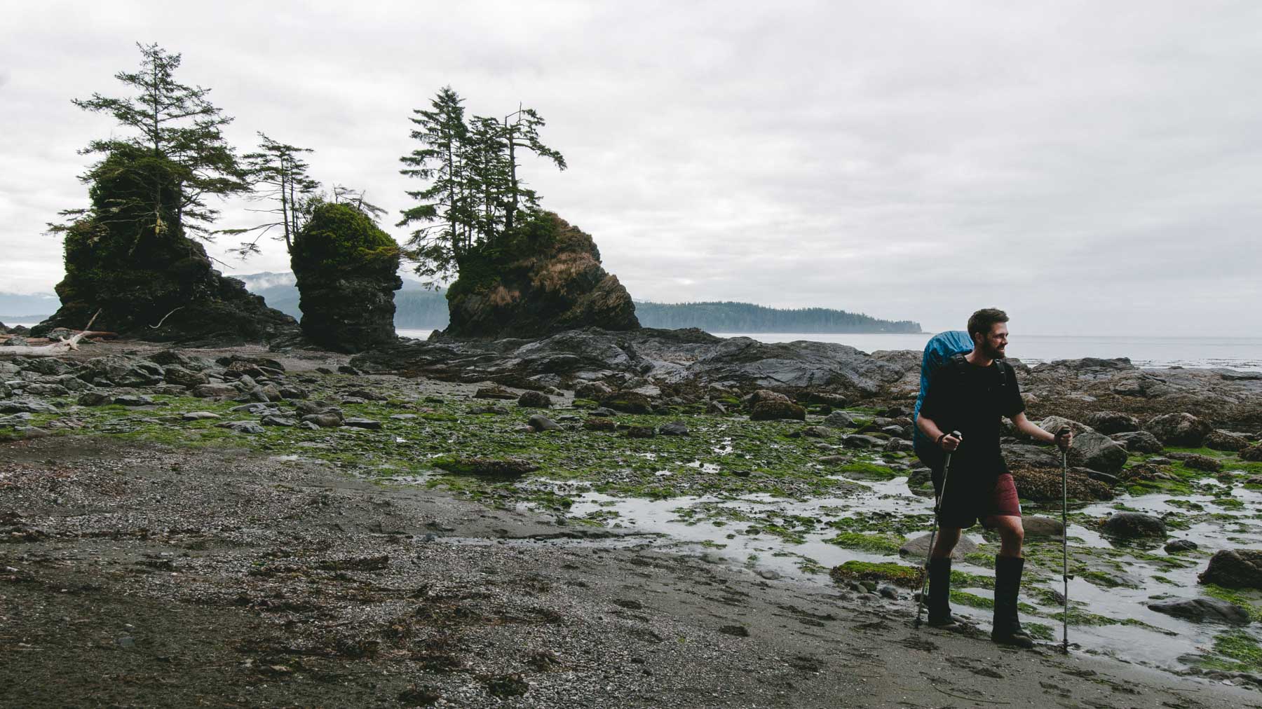 Hiking the rugged west coast of Vancouver Island